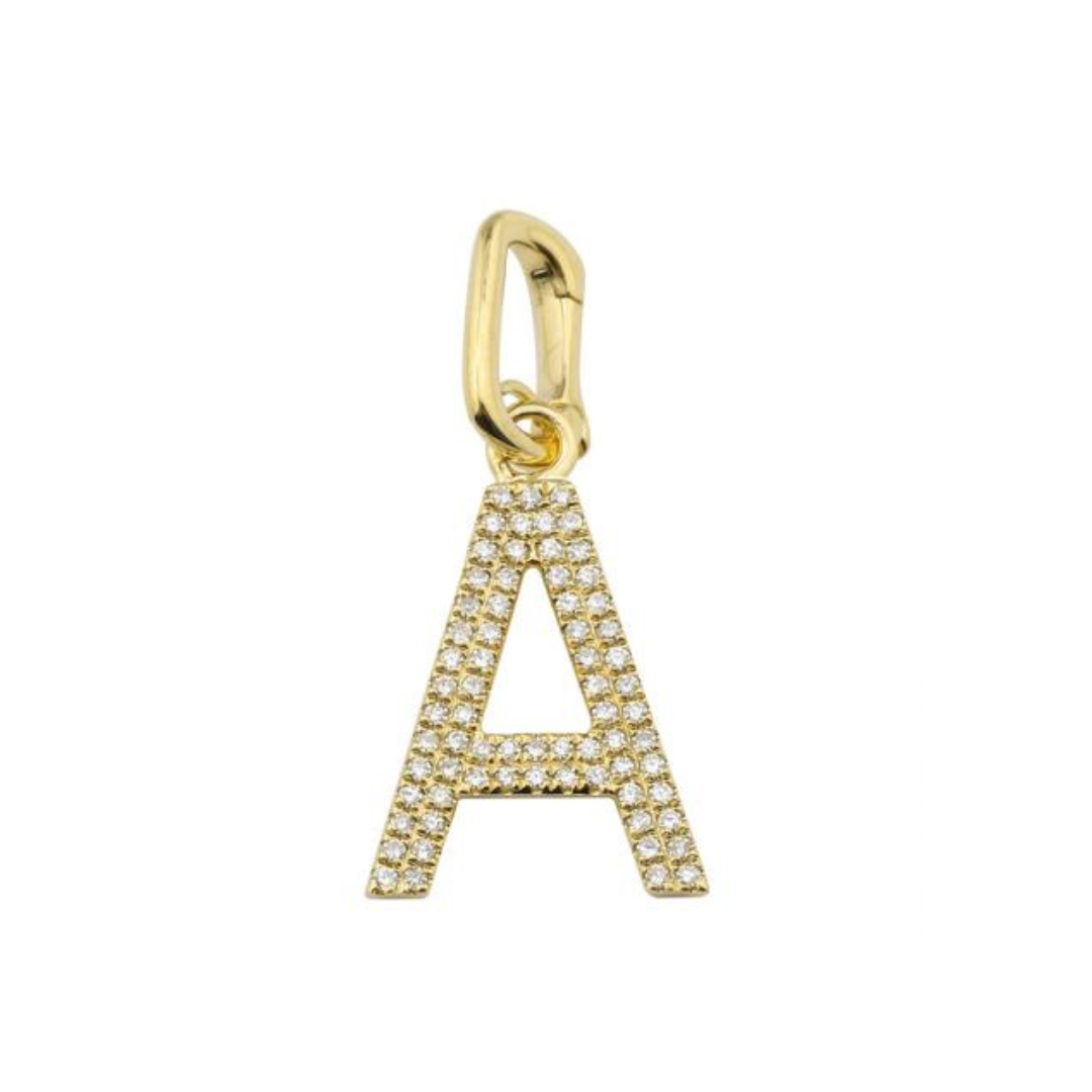 DIAMOND LETTER CHARM WITH ENHANCER