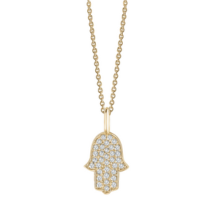 DIAMOND HAMSA NECKLACE