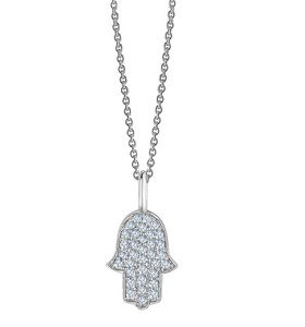 DIAMOND HAMSA NECKLACE