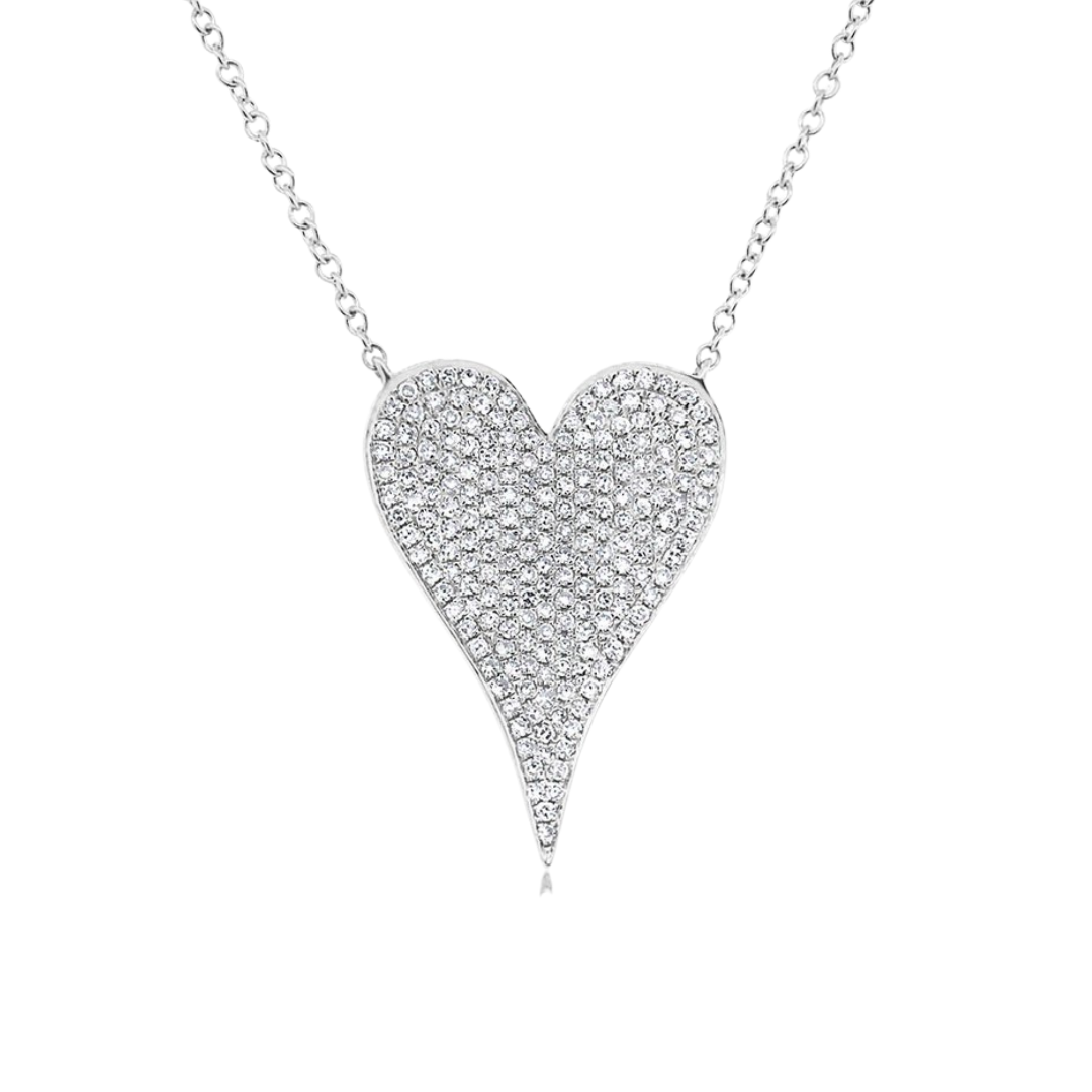 Fine Jewelry LARGE DIAMOND HEART NECKLACE - Main Image