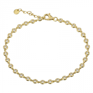 DIAMOND BEZEL SET TENNIS BRACELET