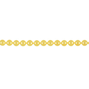14K GOLD DISC ANKLET