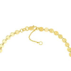 14K GOLD DISC ANKLET