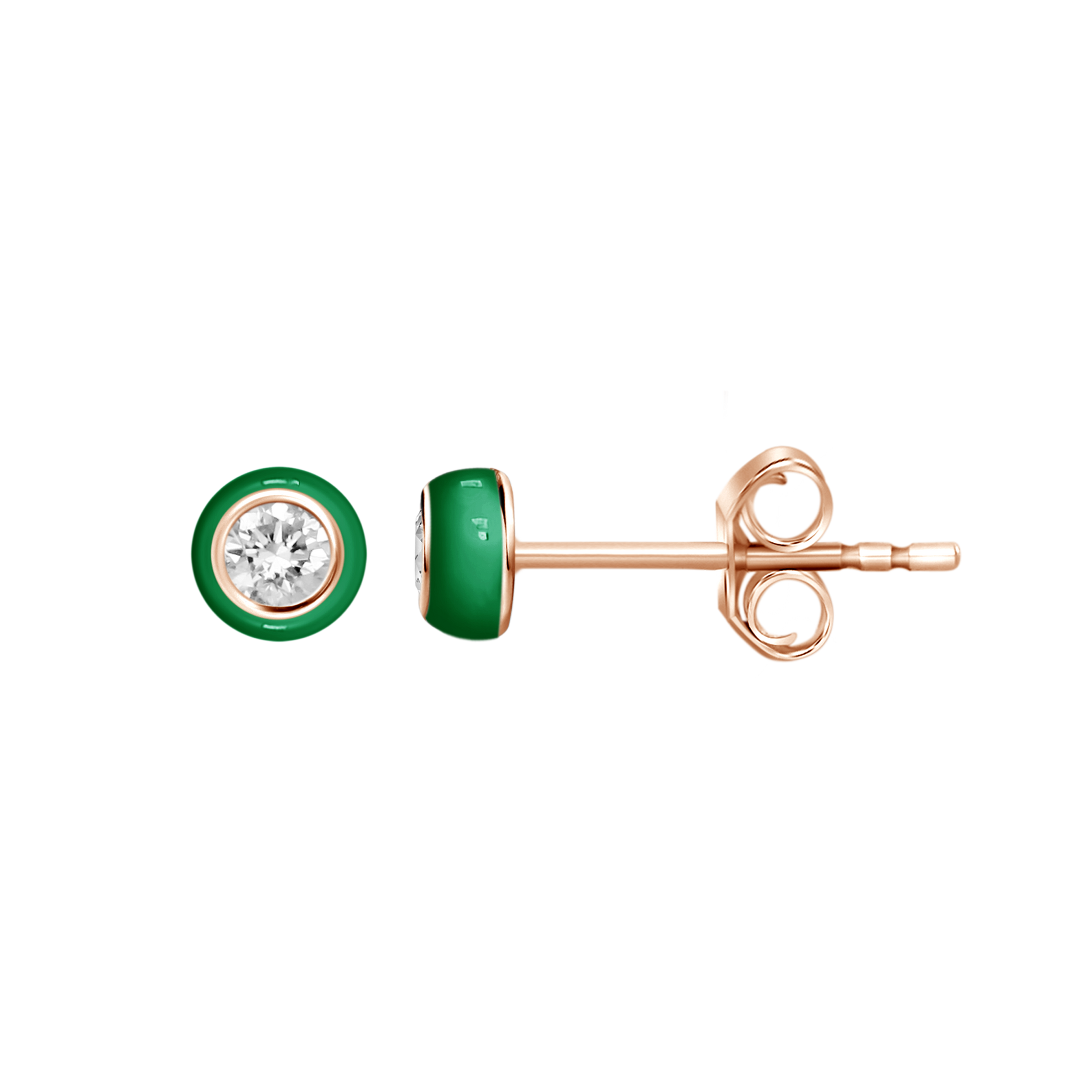 DIAMOND ENAMEL STUDS