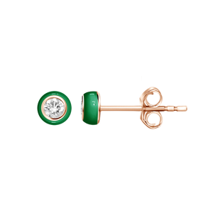 DIAMOND ENAMEL STUDS
