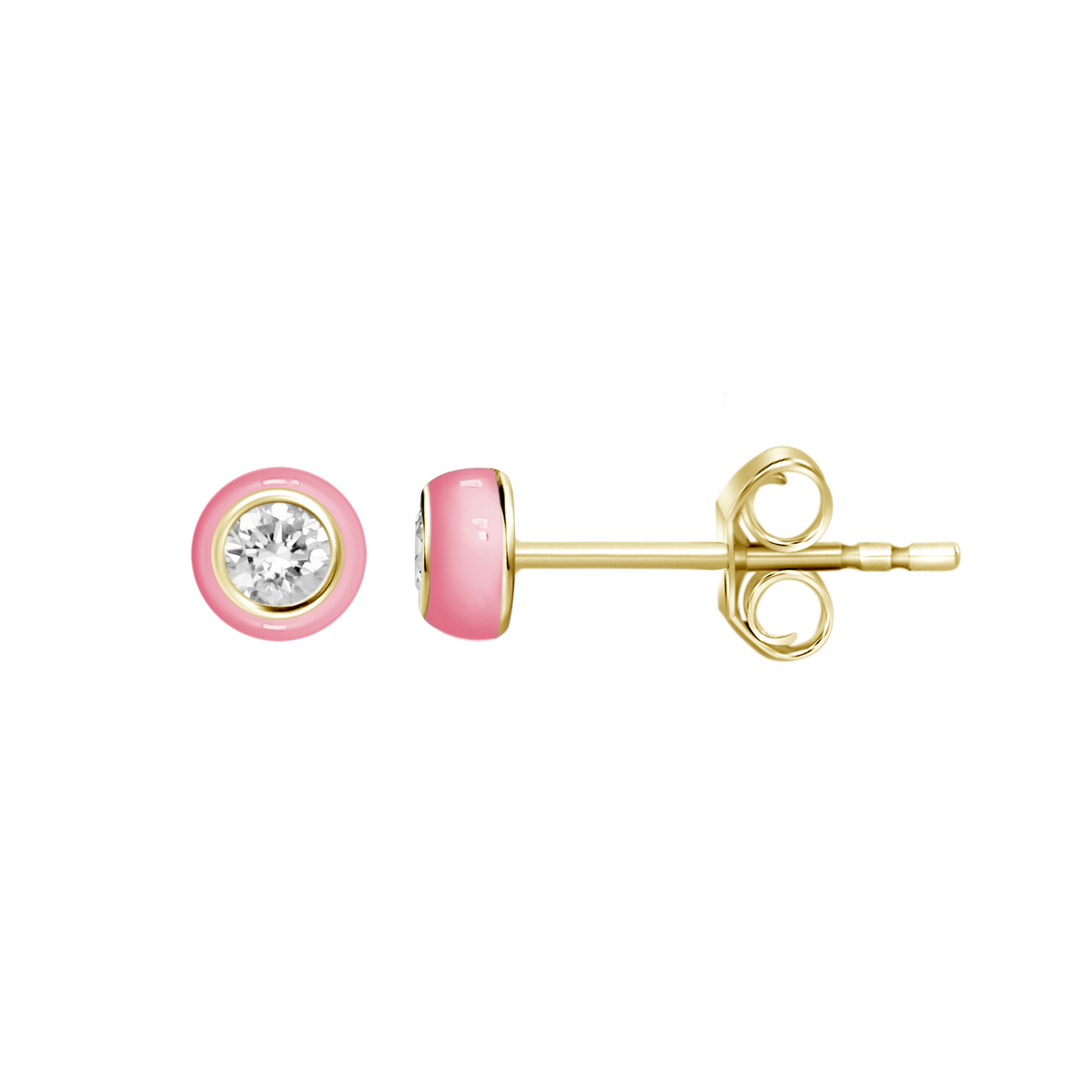DIAMOND ENAMEL STUDS