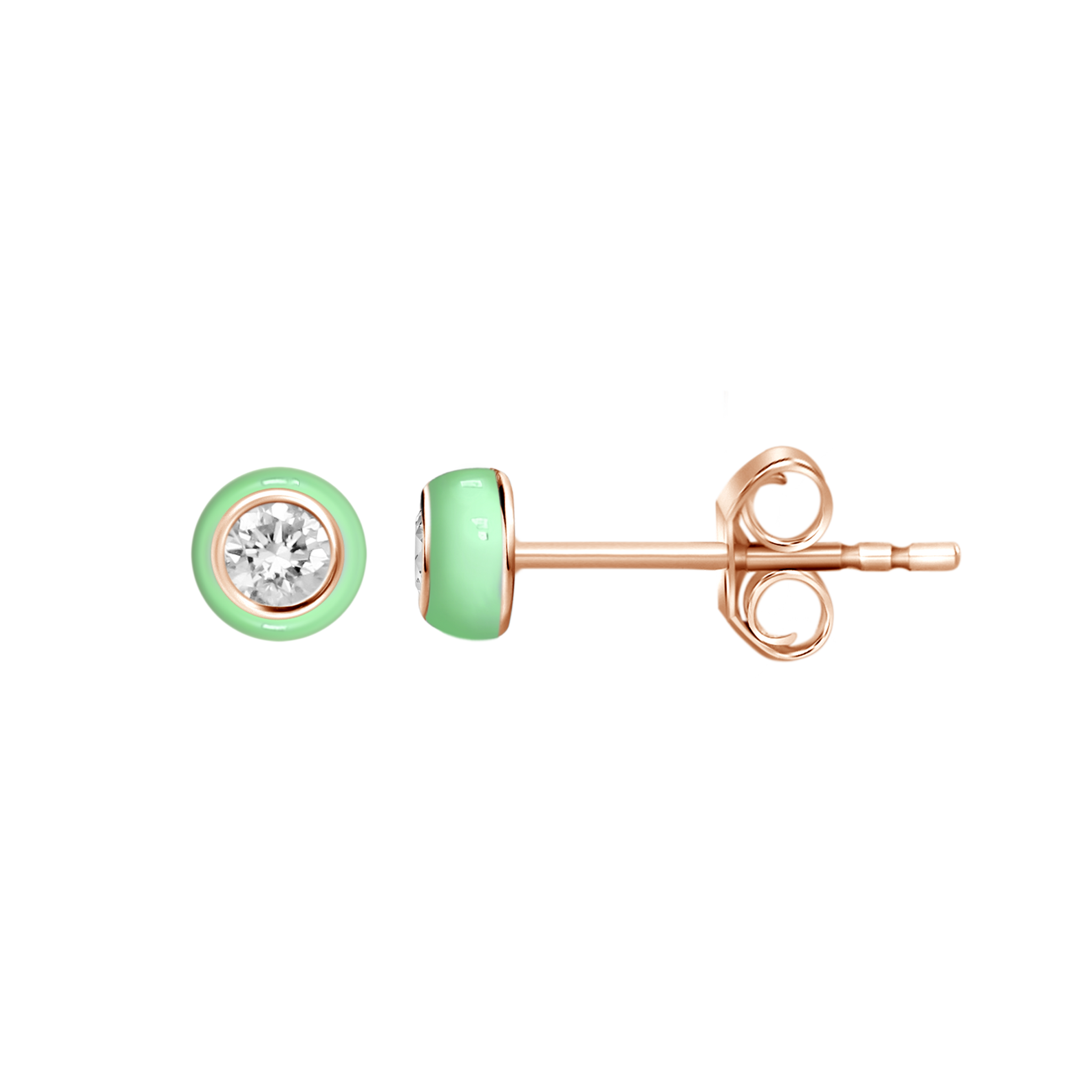 DIAMOND ENAMEL STUDS