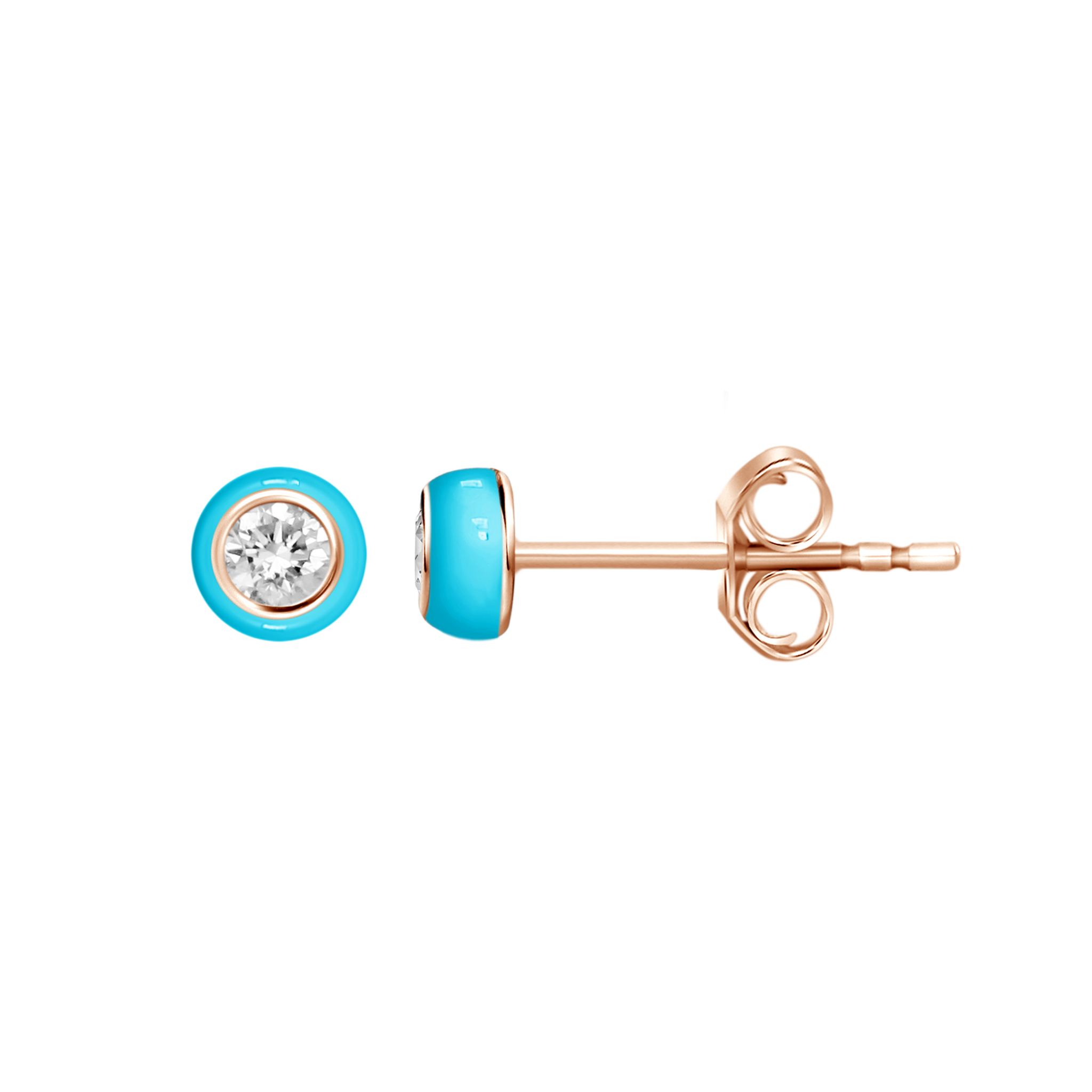 DIAMOND ENAMEL STUDS