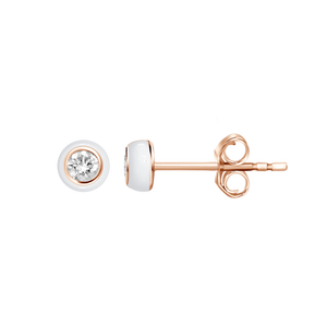 DIAMOND ENAMEL STUDS