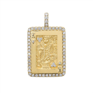 DIAMOND KING OF HEARTS CHARM