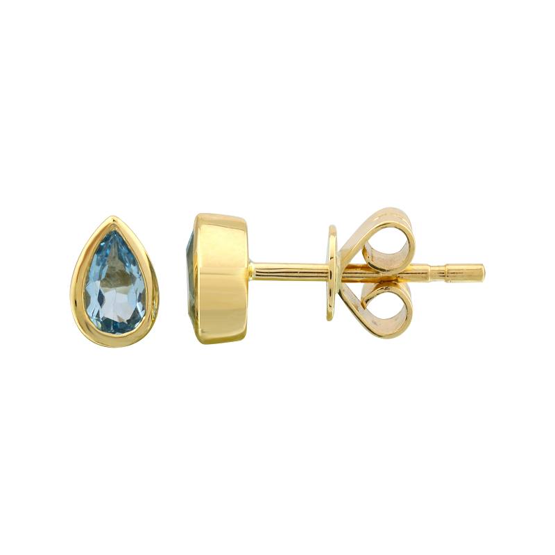 TOPAZ PEAR-SHAPED STUDS