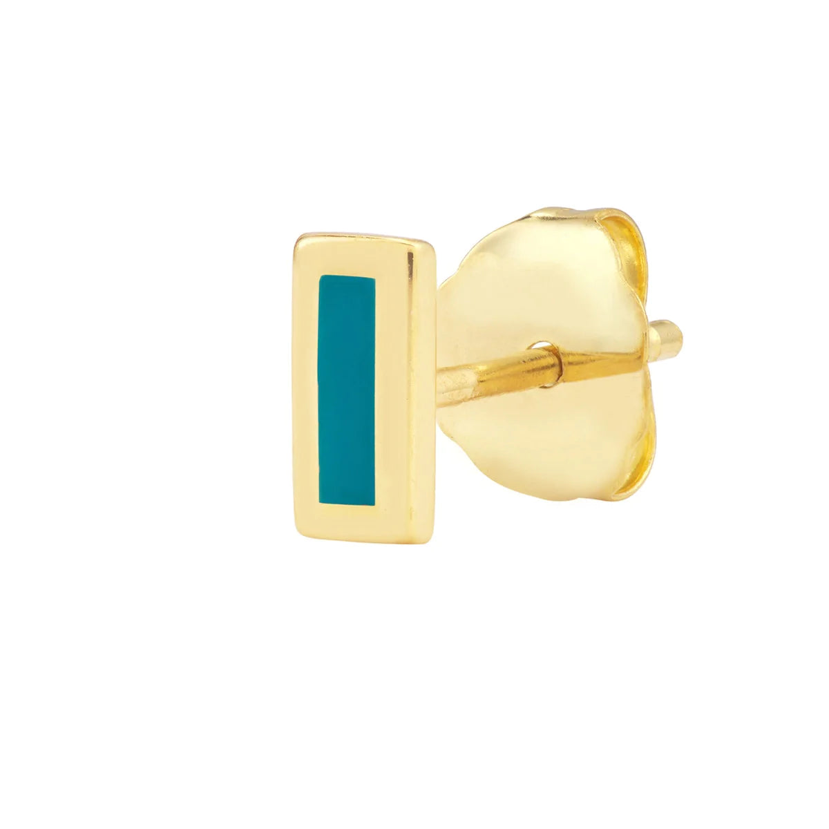 ENAMEL BAR STUD EARRINGS