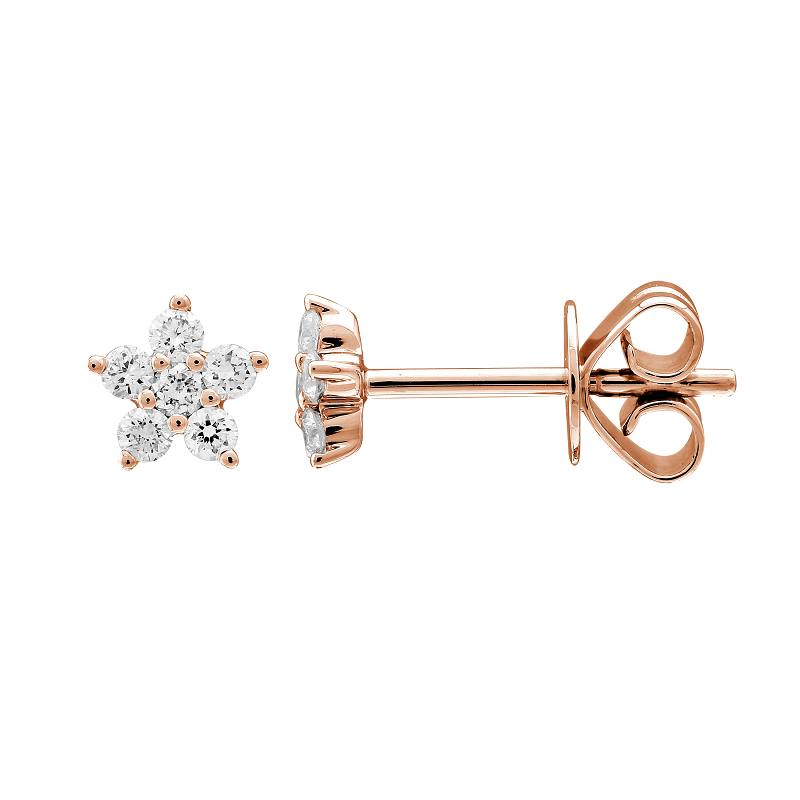 MINI DIAMOND FLOWER STUDS