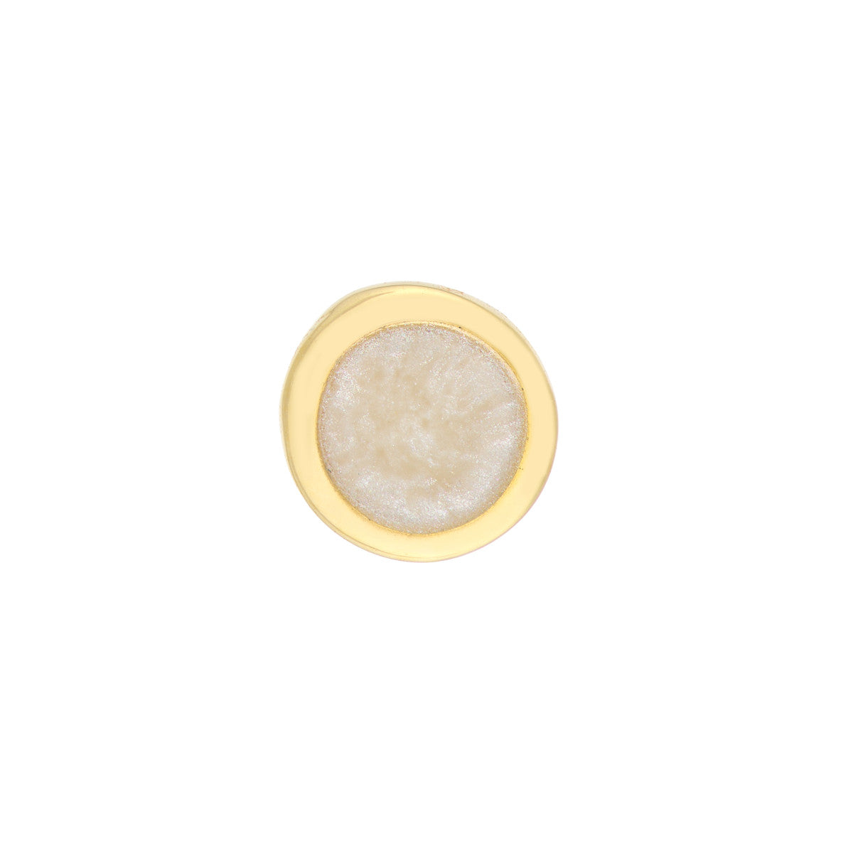 14K GOLD ENAMEL ROUND STUD EARRINGS