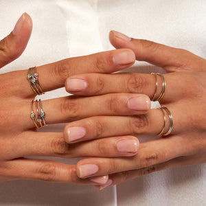 14K GOLD SIMPLE STACKING RING