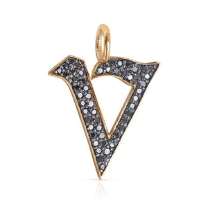 SALT. Fine Jewelry  DIAMOND GOTHIC LETTER CHARMS